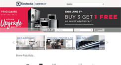Desktop Screenshot of electroluxconnect.com